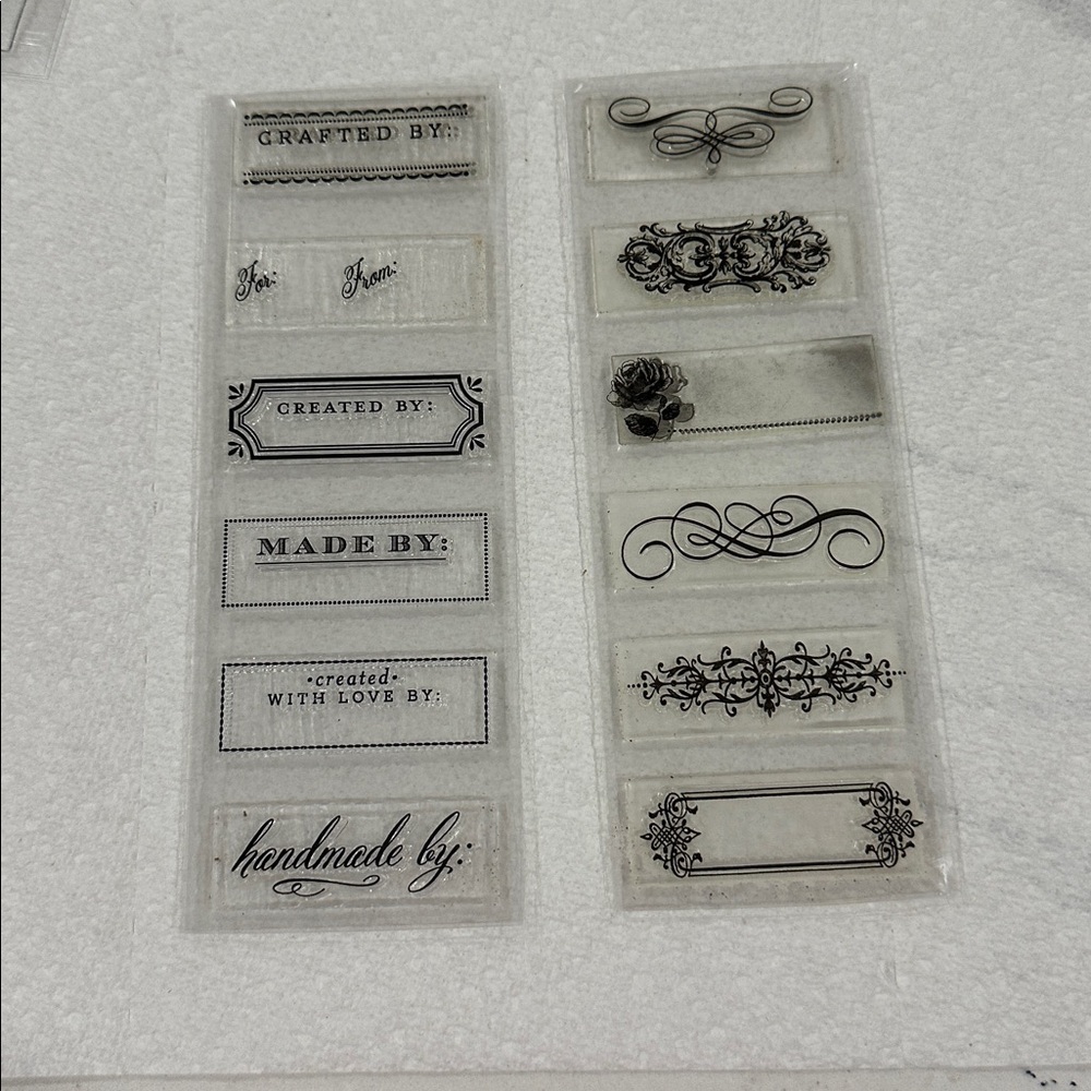 Clear Stamp Collection with Floral and Sentiment Designs - Picture 5 of 9